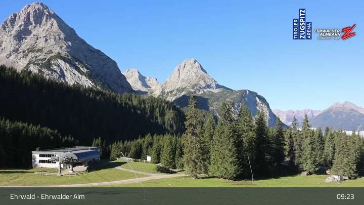 Archived image Webcam View of Ehrwalder Alm