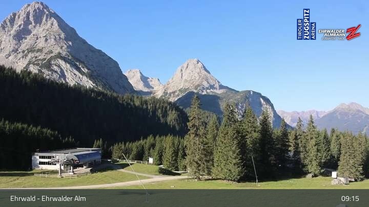 Archived image Webcam View of Ehrwalder Alm
