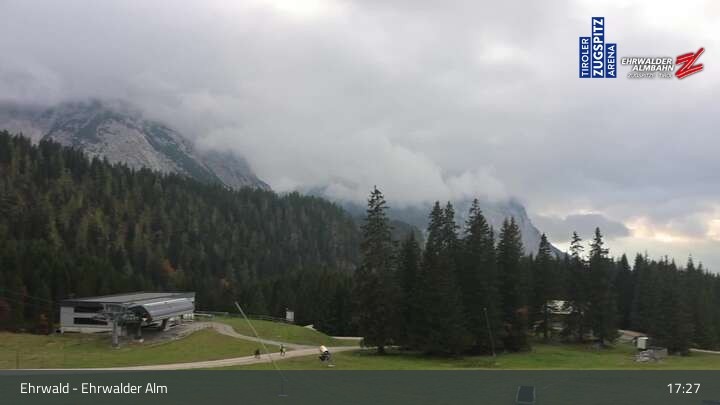 Archiv Foto Webcam Sicht auf das Kinderland an der Ehrwalder Alm