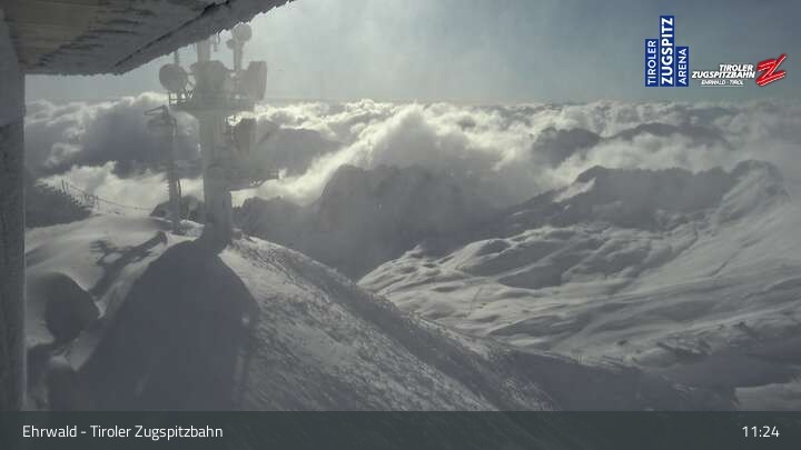Archiv Foto Webcam Tiroler Zugspitzbahn: Bergstation
