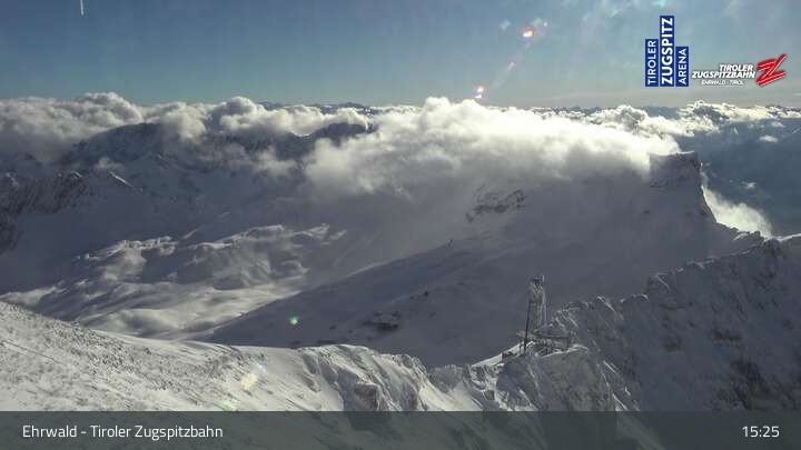 Archived image Webcam Tiroler Zugspitzbahn Top Station