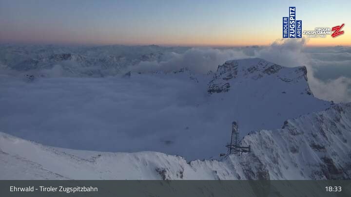 Archived image Webcam Tiroler Zugspitzbahn Top Station