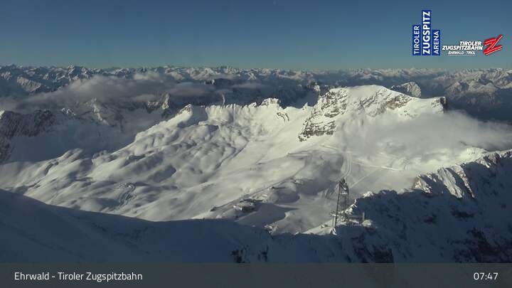 Archiv Foto Webcam Tiroler Zugspitzbahn: Bergstation