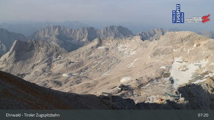 Archiv Foto Webcam Tiroler Zugspitzbahn: Bergstation
