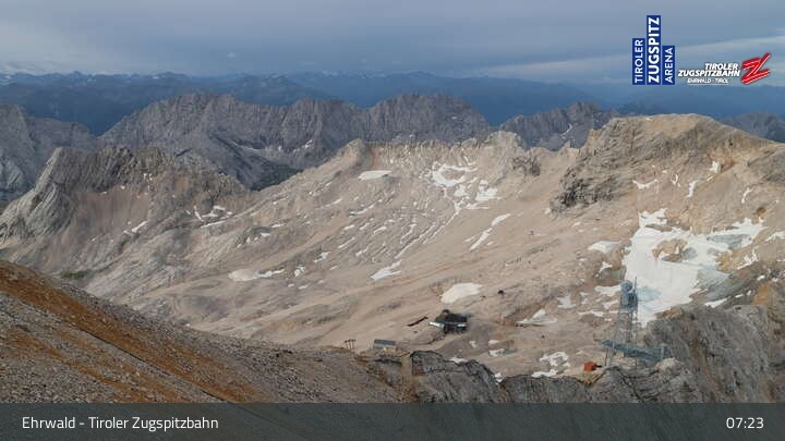 Archiv Foto Webcam Tiroler Zugspitzbahn: Bergstation