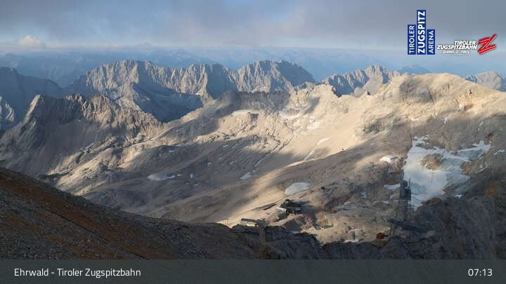 Archiv Foto Webcam Tiroler Zugspitzbahn: Bergstation