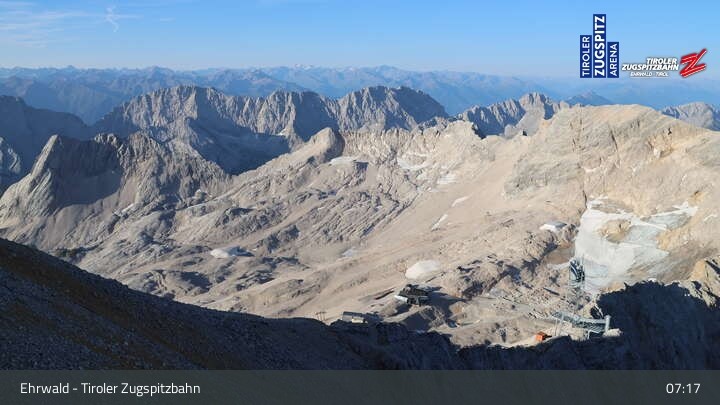 Archiv Foto Webcam Tiroler Zugspitzbahn: Bergstation