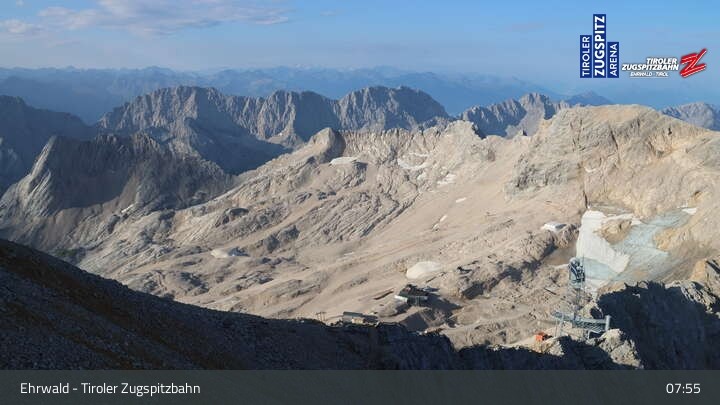 Archiv Foto Webcam Tiroler Zugspitzbahn: Bergstation