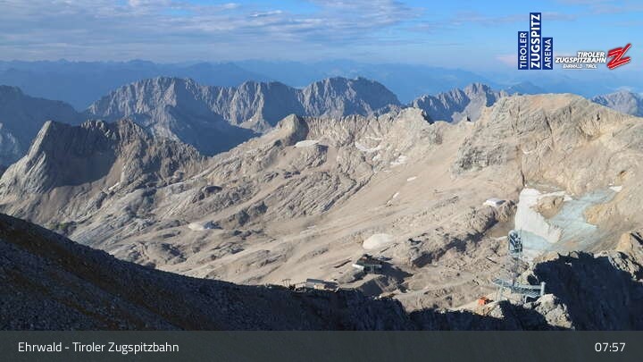 Archiv Foto Webcam Tiroler Zugspitzbahn: Bergstation