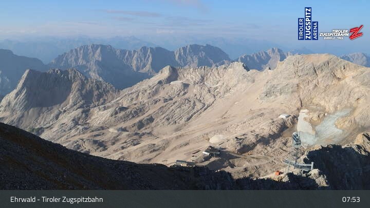 Archiv Foto Webcam Tiroler Zugspitzbahn: Bergstation