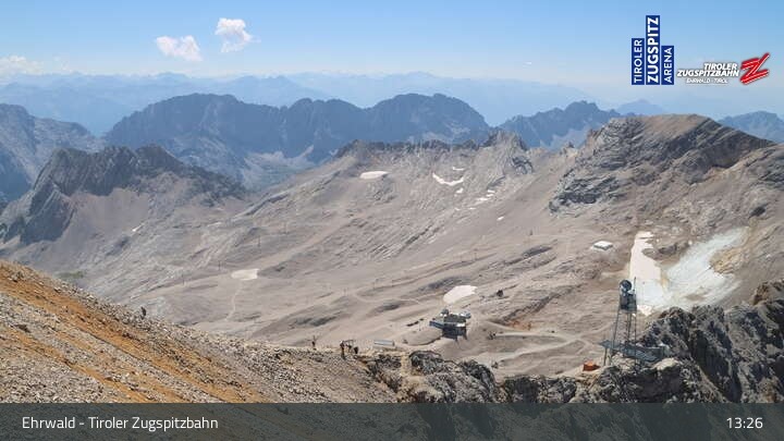 Archiv Foto Webcam Tiroler Zugspitzbahn: Bergstation