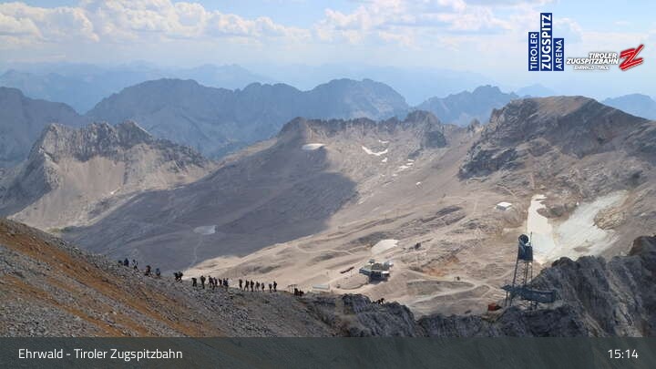 Archiv Foto Webcam Tiroler Zugspitzbahn: Bergstation