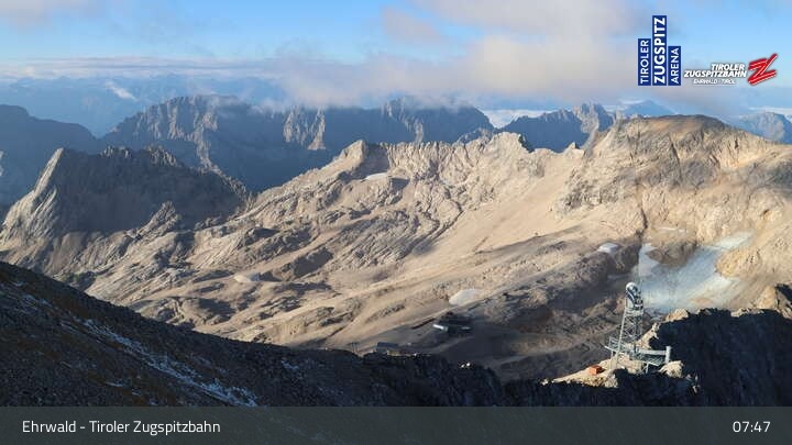 Archiv Foto Webcam Tiroler Zugspitzbahn: Bergstation
