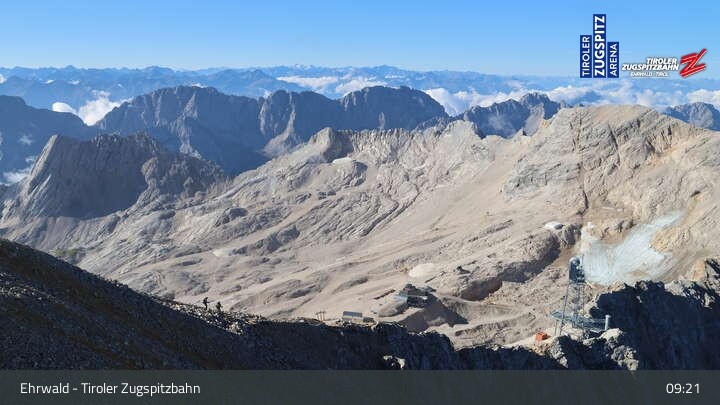 Archiv Foto Webcam Tiroler Zugspitzbahn: Bergstation