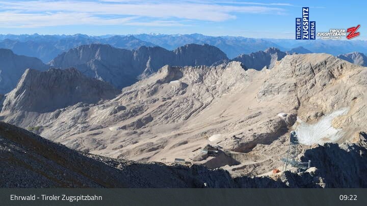 Archived image Webcam Tiroler Zugspitzbahn Top Station