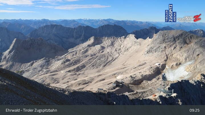Archiv Foto Webcam Tiroler Zugspitzbahn: Bergstation