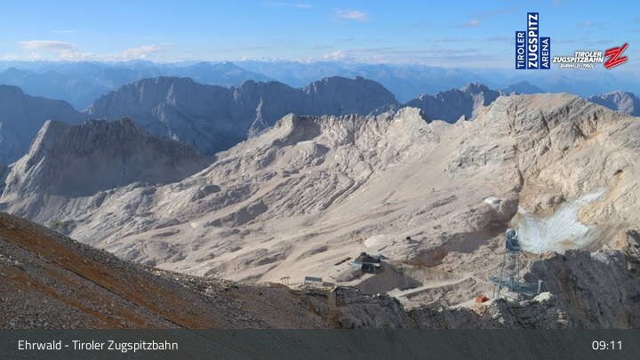 Archiv Foto Webcam Tiroler Zugspitzbahn: Bergstation