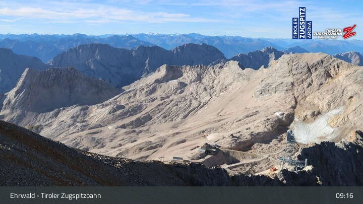 Archiv Foto Webcam Tiroler Zugspitzbahn: Bergstation