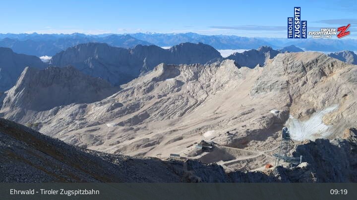 Archiv Foto Webcam Tiroler Zugspitzbahn: Bergstation