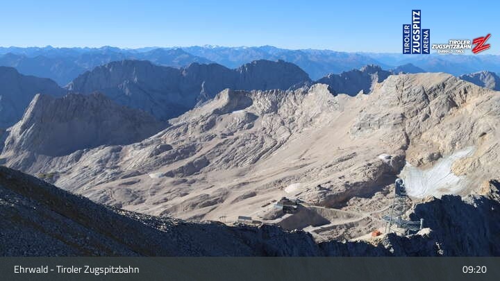 Archiv Foto Webcam Tiroler Zugspitzbahn: Bergstation