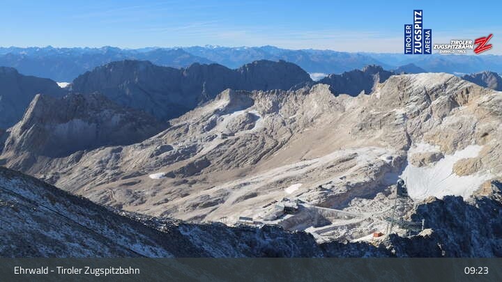 Archiv Foto Webcam Tiroler Zugspitzbahn: Bergstation