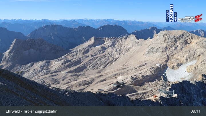 Archiv Foto Webcam Tiroler Zugspitzbahn: Bergstation