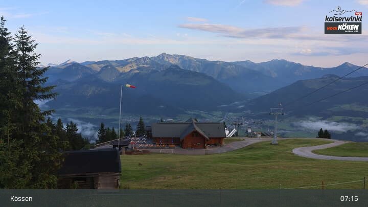 Archived image Webcam Kössen ski resort: Unterberghorn