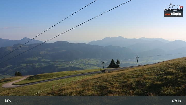 Archived image Webcam Kössen ski resort: Unterberghorn