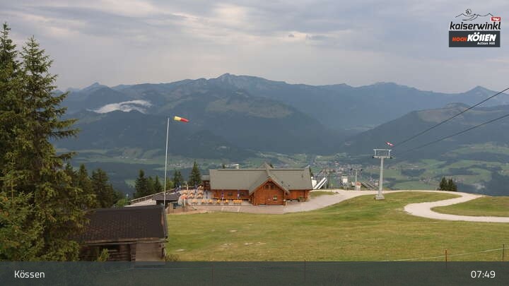 Archived image Webcam Kössen ski resort: Unterberghorn