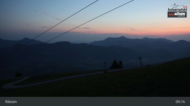 Archived image Webcam Kössen ski resort: Unterberghorn