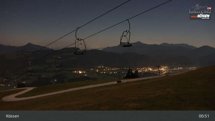 Archived image Webcam Kössen ski resort: Unterberghorn