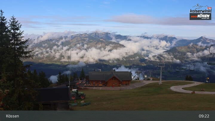 Archived image Webcam Kössen ski resort: Unterberghorn
