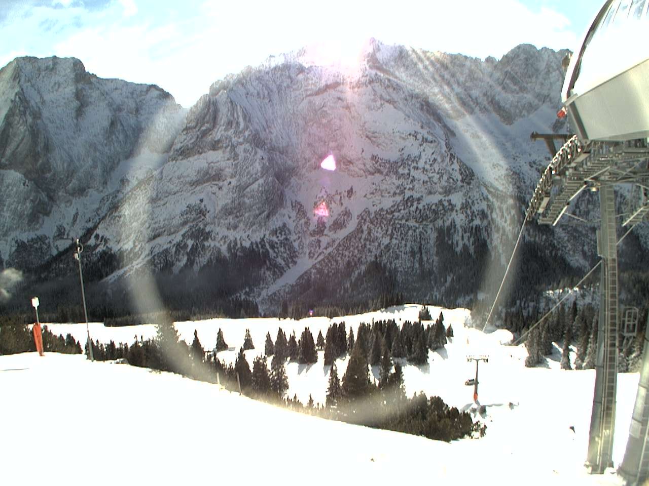 Archiv Foto Webcam Bergstation Sesselbahn Gaistal, Ehrwalder Alm