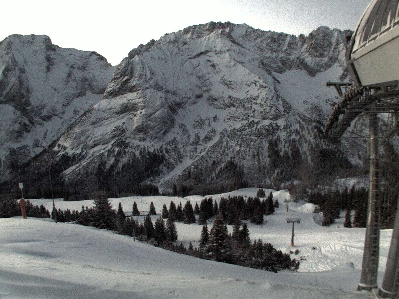 Archiv Foto Webcam Bergstation Sesselbahn Gaistal, Ehrwalder Alm