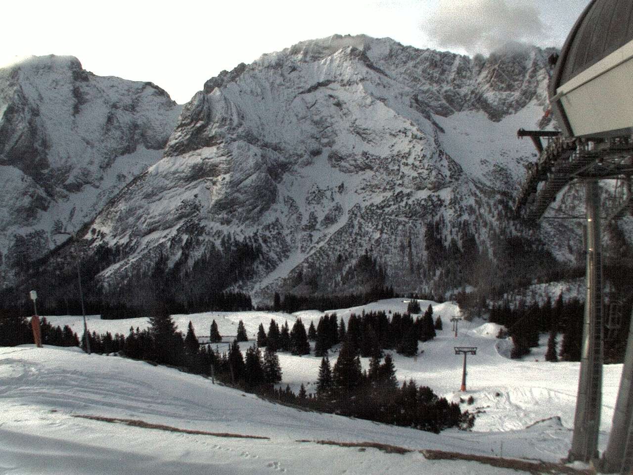 Archiv Foto Webcam Bergstation Sesselbahn Gaistal, Ehrwalder Alm