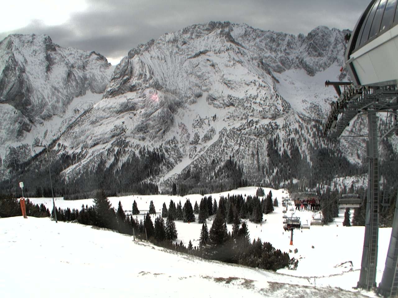 Archiv Foto Webcam Bergstation Sesselbahn Gaistal, Ehrwalder Alm