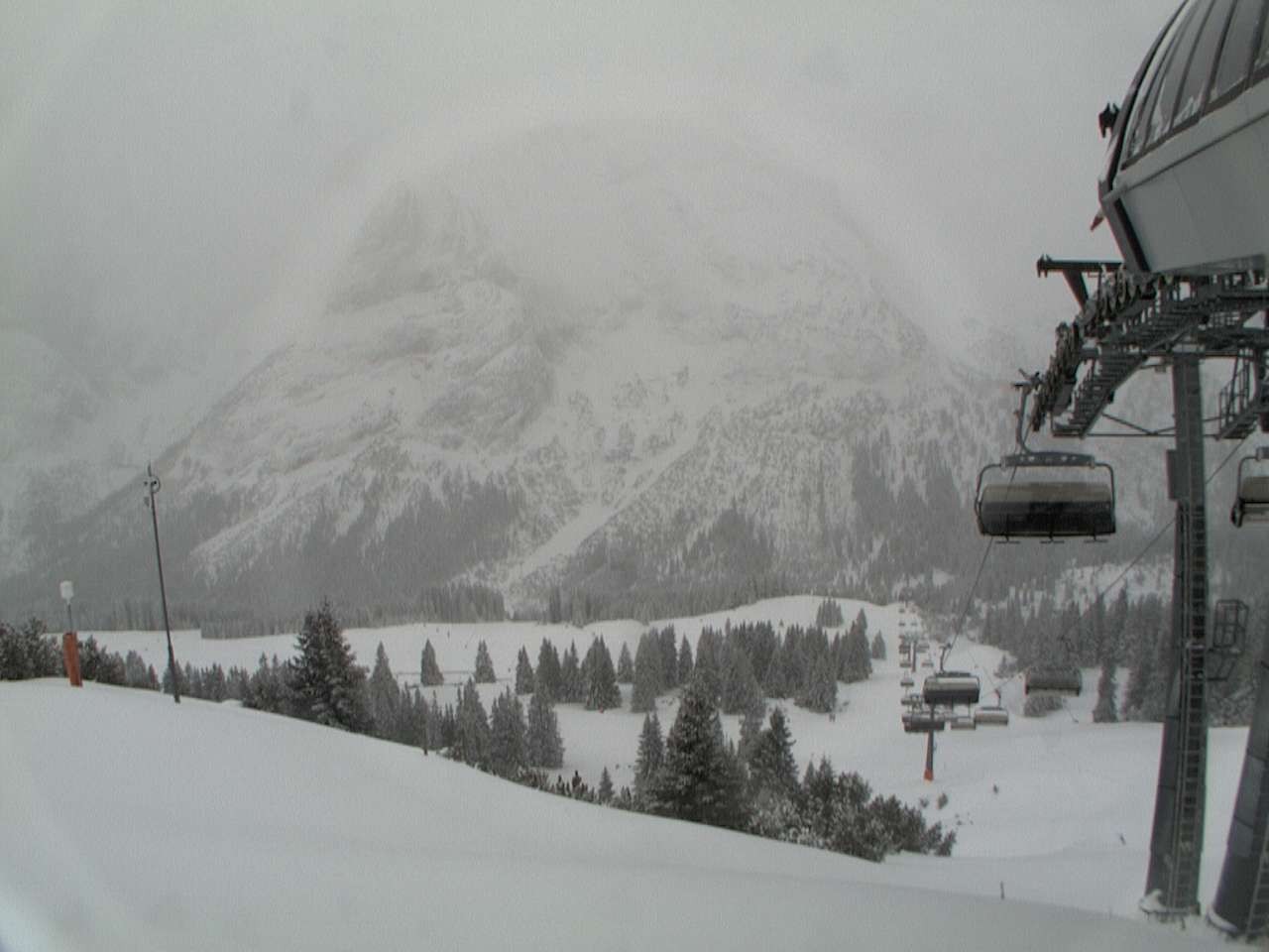Archiv Foto Webcam Bergstation Sesselbahn Gaistal, Ehrwalder Alm