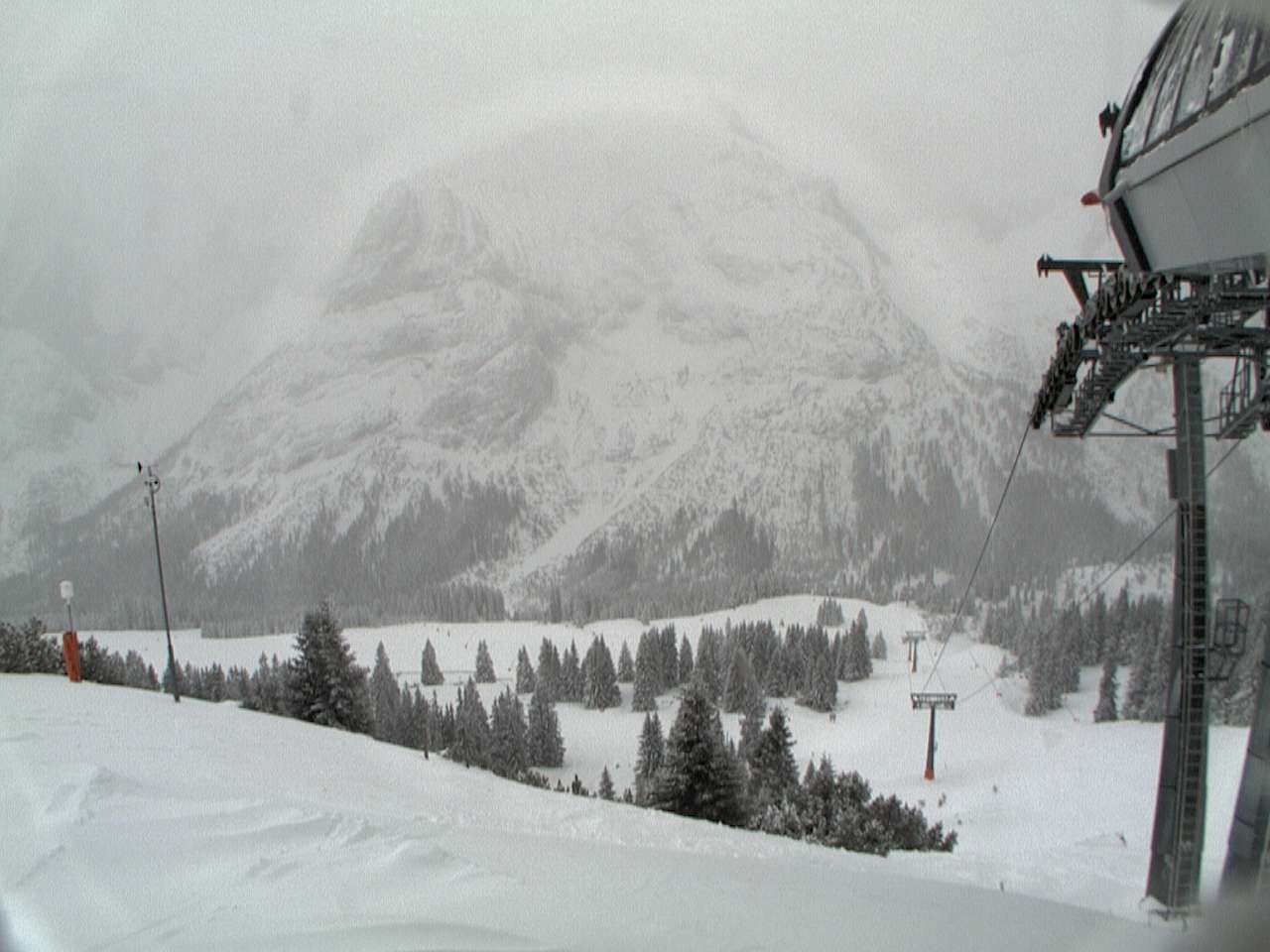 Archiv Foto Webcam Bergstation Sesselbahn Gaistal, Ehrwalder Alm