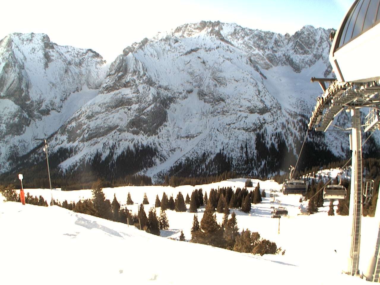 Archiv Foto Webcam Bergstation Sesselbahn Gaistal, Ehrwalder Alm