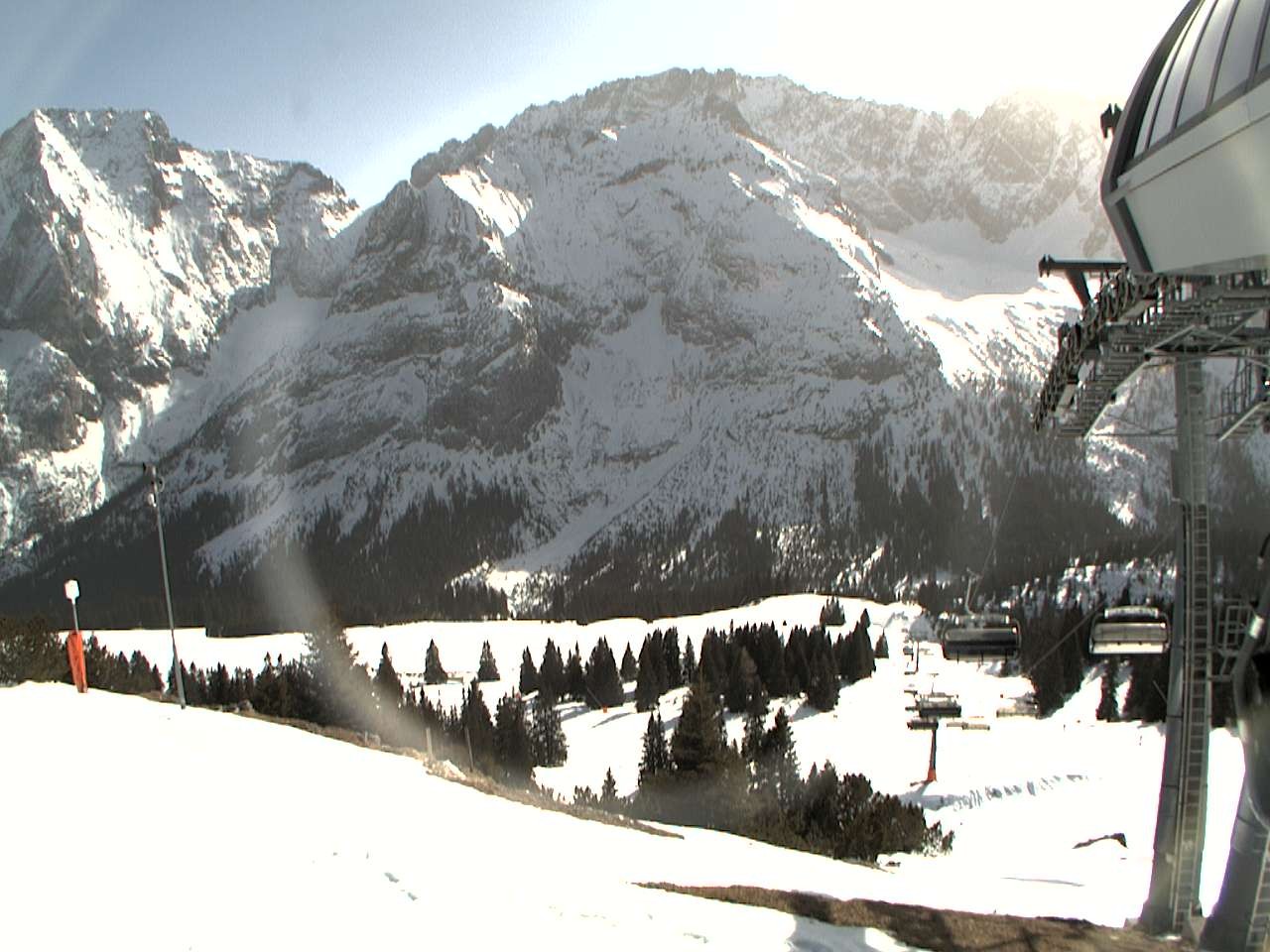 Archiv Foto Webcam Bergstation Sesselbahn Gaistal, Ehrwalder Alm