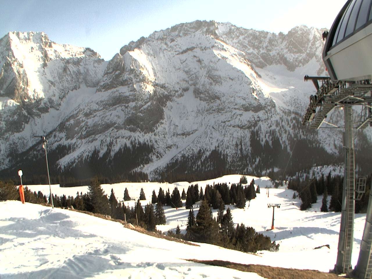 Archiv Foto Webcam Bergstation Sesselbahn Gaistal, Ehrwalder Alm
