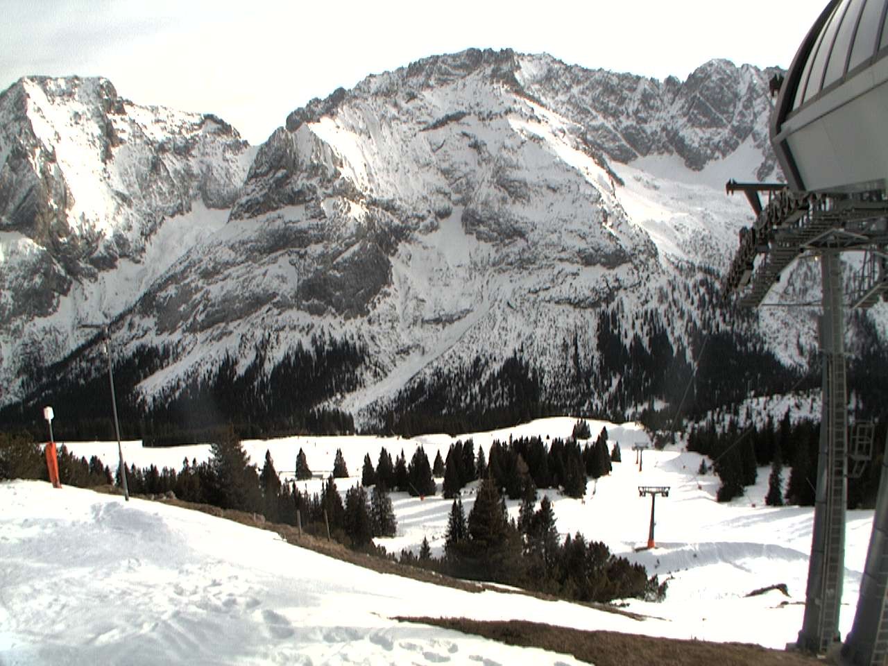 Archiv Foto Webcam Bergstation Sesselbahn Gaistal, Ehrwalder Alm