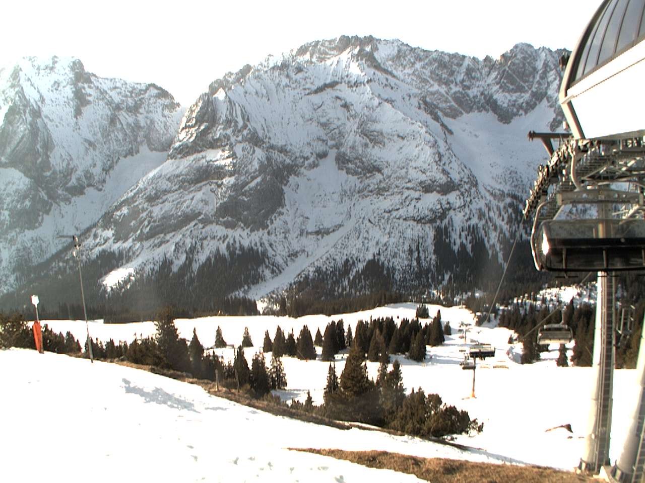 Archiv Foto Webcam Bergstation Sesselbahn Gaistal, Ehrwalder Alm