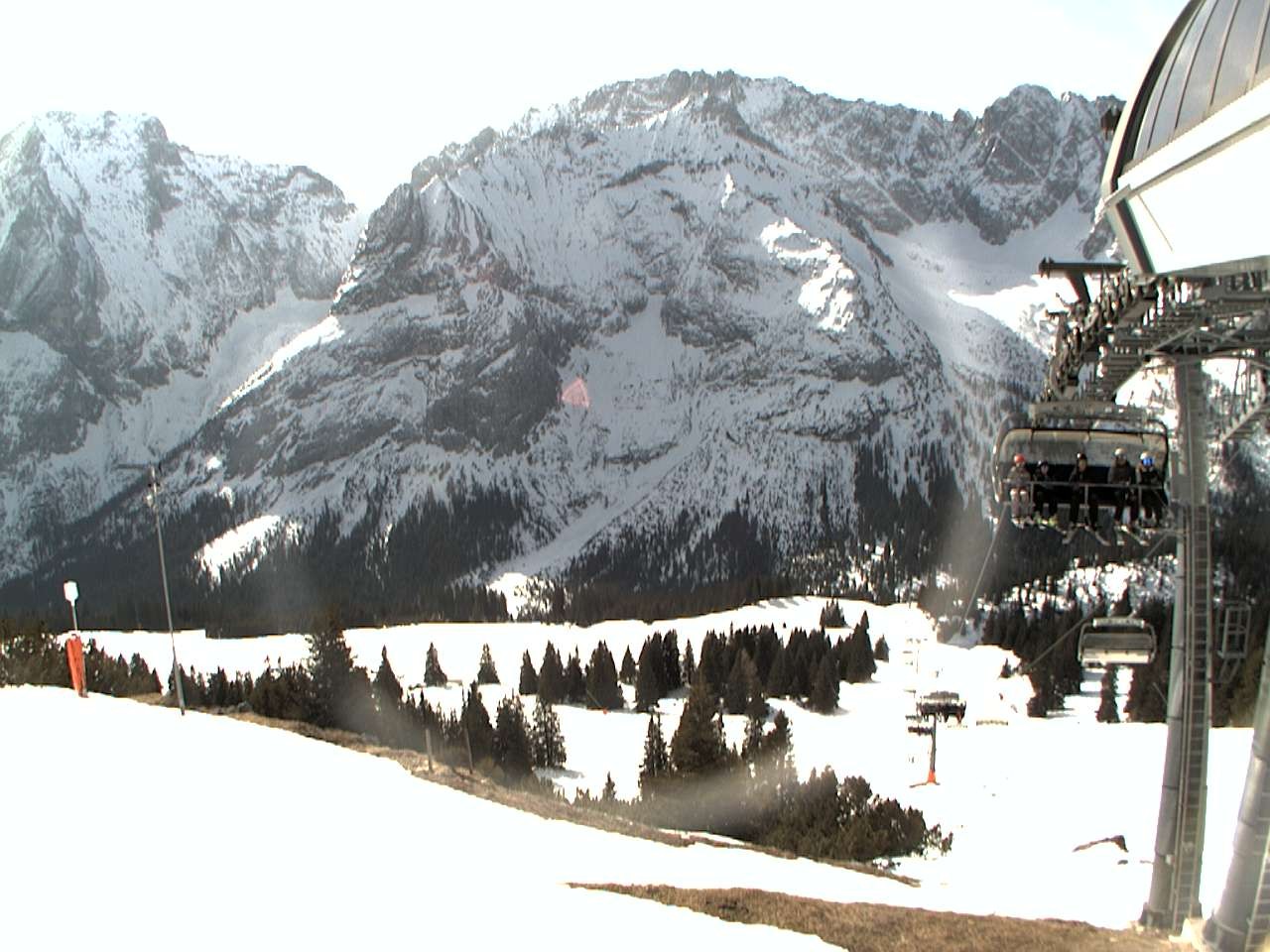 Archiv Foto Webcam Bergstation Sesselbahn Gaistal, Ehrwalder Alm
