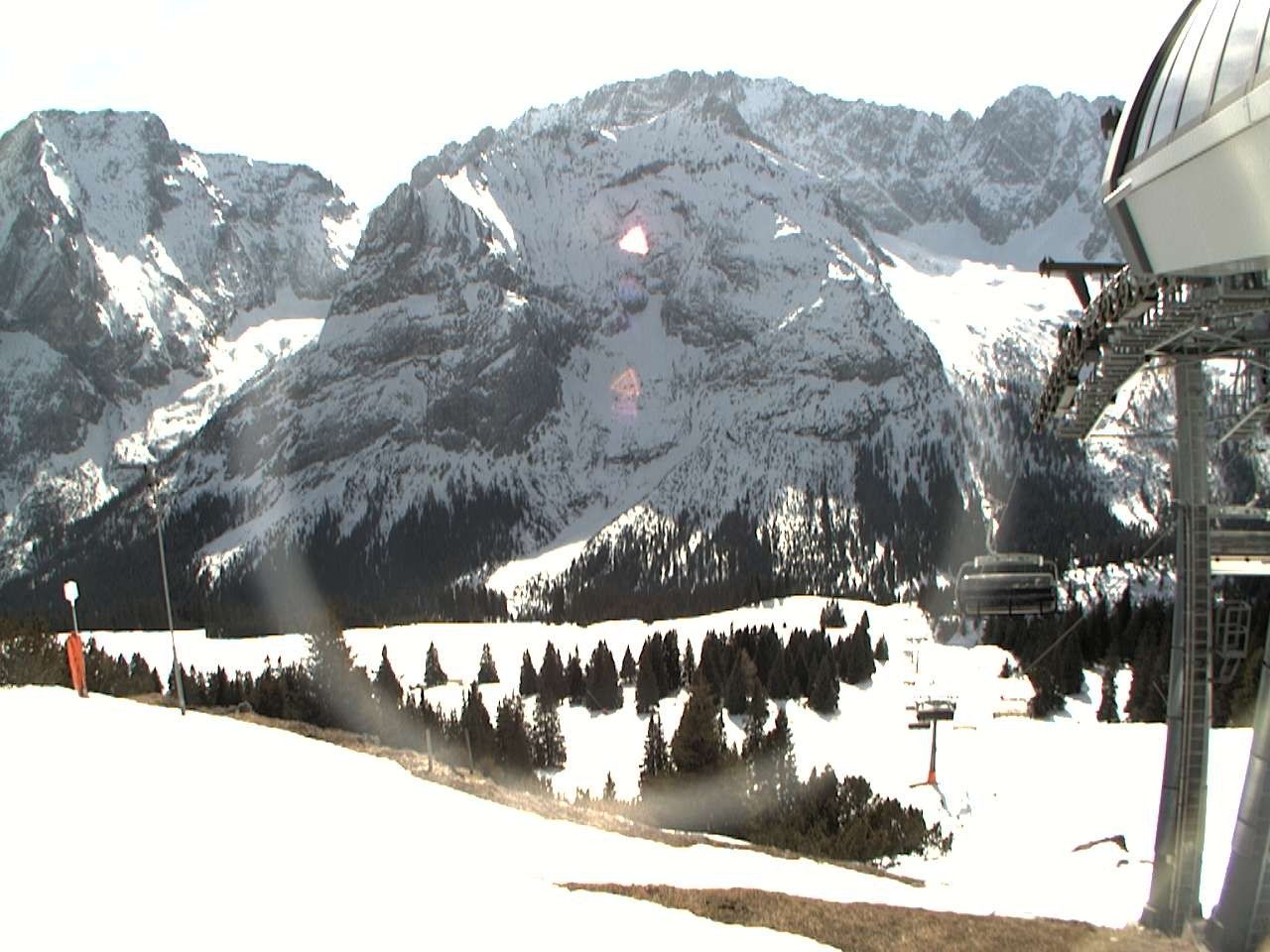 Archiv Foto Webcam Bergstation Sesselbahn Gaistal, Ehrwalder Alm