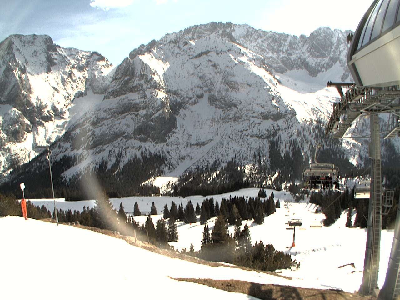 Archiv Foto Webcam Bergstation Sesselbahn Gaistal, Ehrwalder Alm