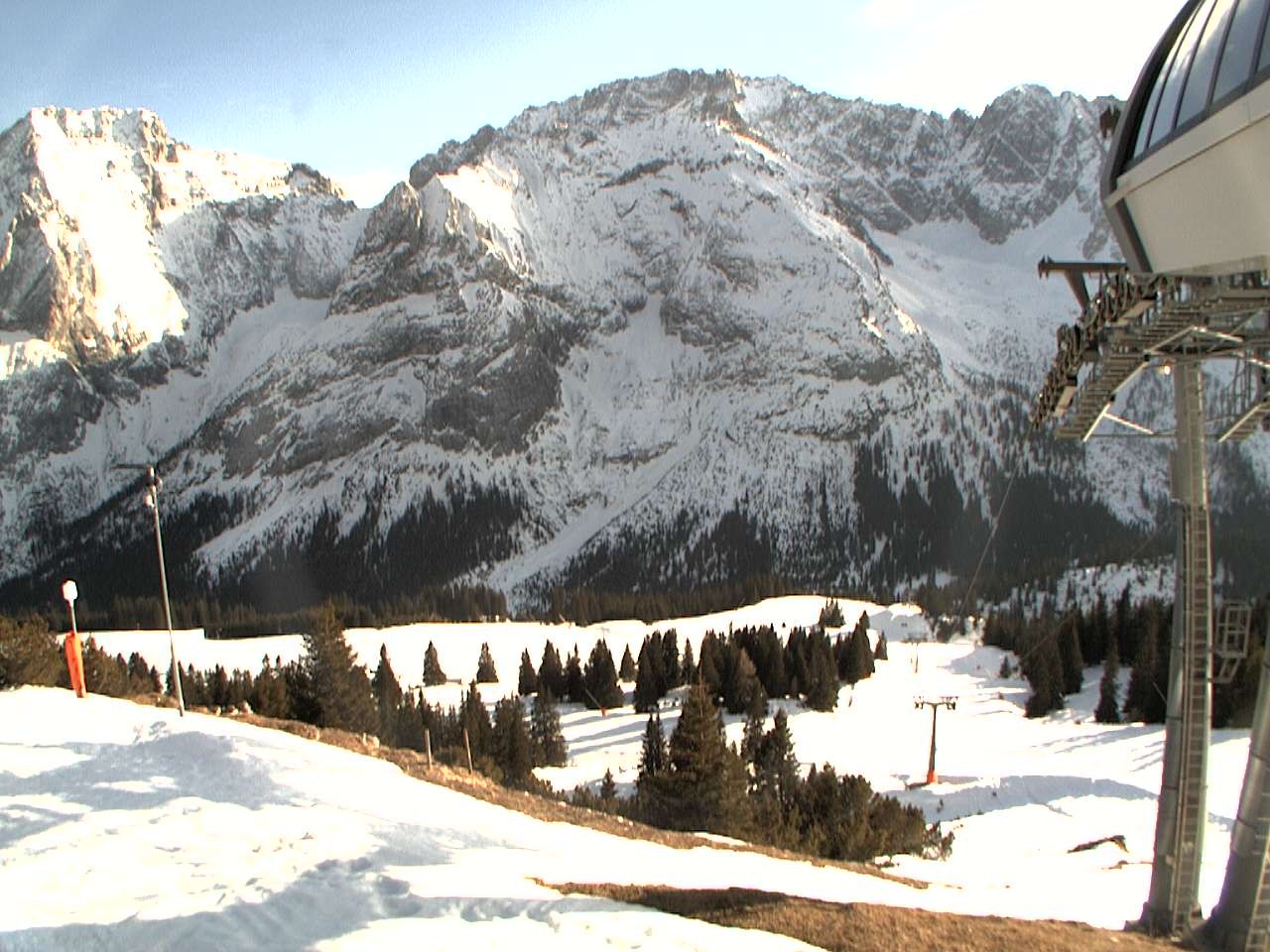 Archiv Foto Webcam Bergstation Sesselbahn Gaistal, Ehrwalder Alm