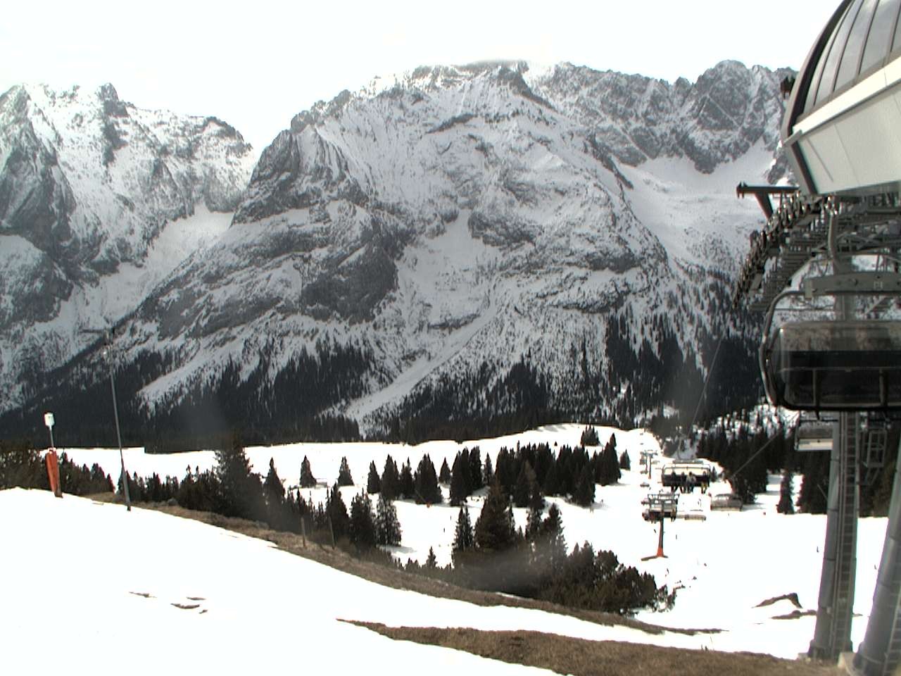 Archiv Foto Webcam Bergstation Sesselbahn Gaistal, Ehrwalder Alm