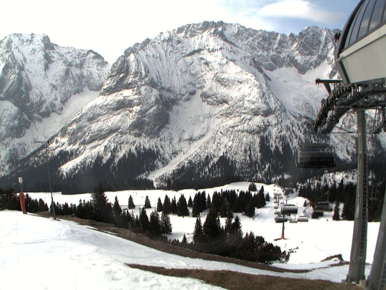 Archiv Foto Webcam Bergstation Sesselbahn Gaistal, Ehrwalder Alm