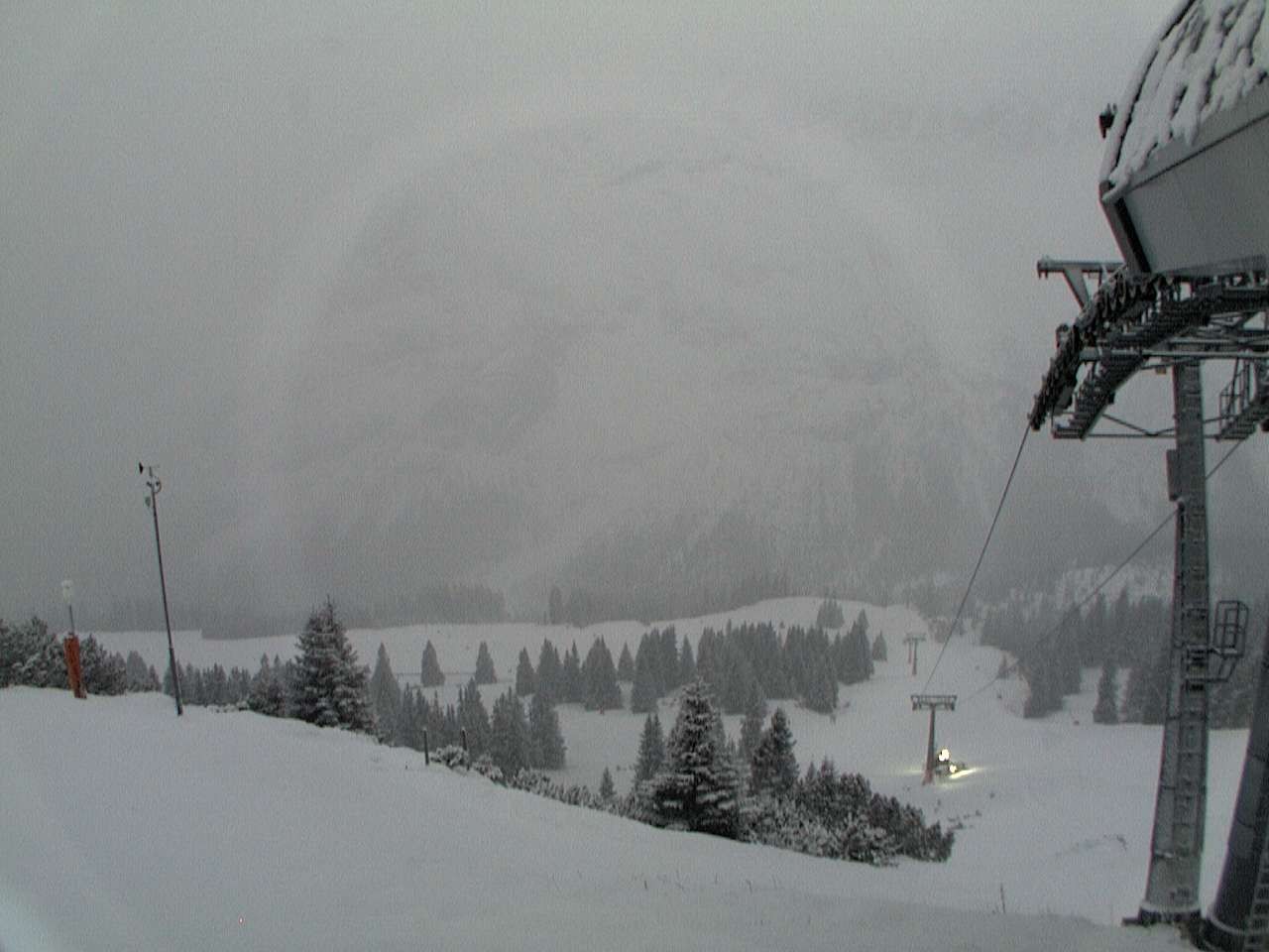 Archiv Foto Webcam Bergstation Sesselbahn Gaistal, Ehrwalder Alm